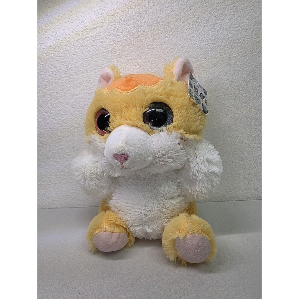 8" Big Eye Plush NWT Goffa Yellow & White Stuffed Animal Kids Toy Collectable